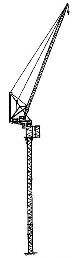 Sketch of Tower Crane with New Section Ready