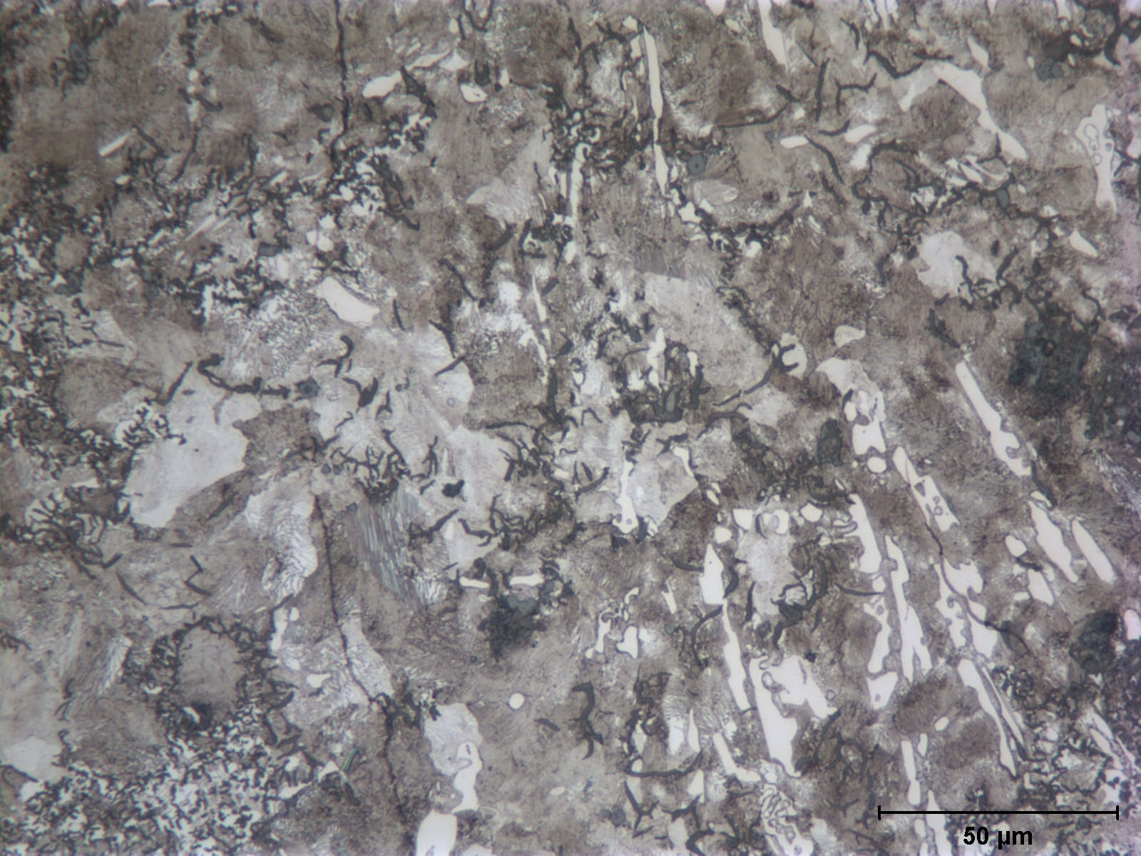 Microstructure of remaining base metal