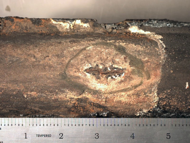 Fissure at Outer Surface Of Tube