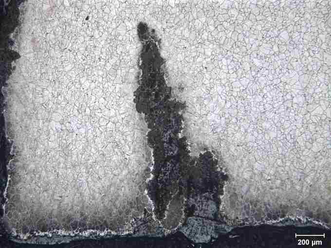 Carburization Failure - Microstructure