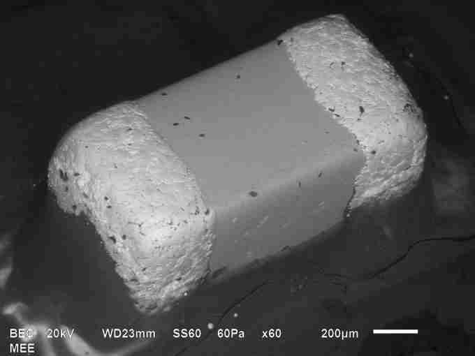 SEM micrograph for MLCC solder to PCB