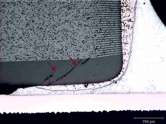 Light micrograph for metallographic section